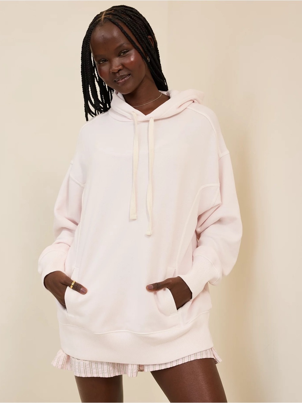 84. | Aerie | Travel Hoodie | Light Pink | XS